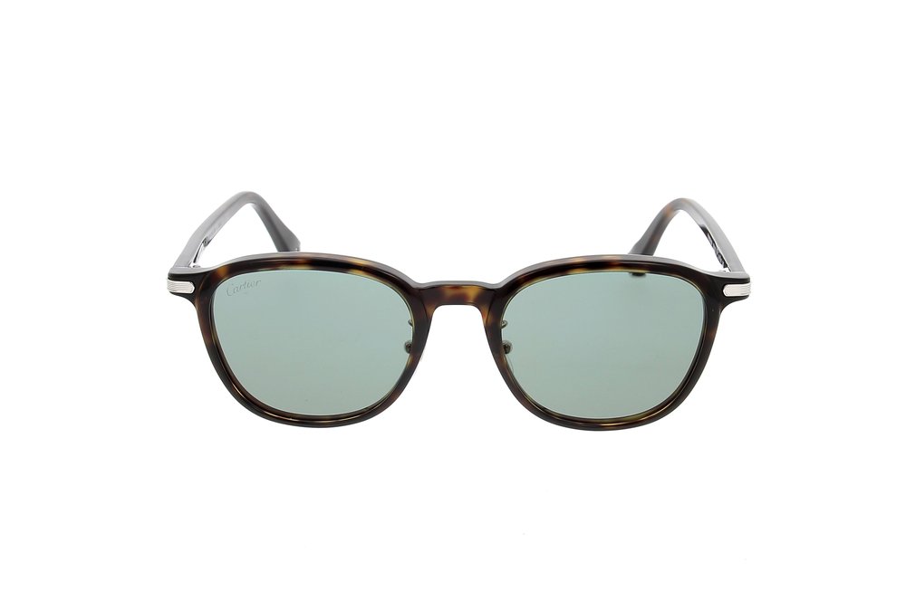 CARTIER アヒエタ フレム サンクラス CT0541SA 006 Cartier CT0541SA men Brown Round Sunglasses – Otticanet USA