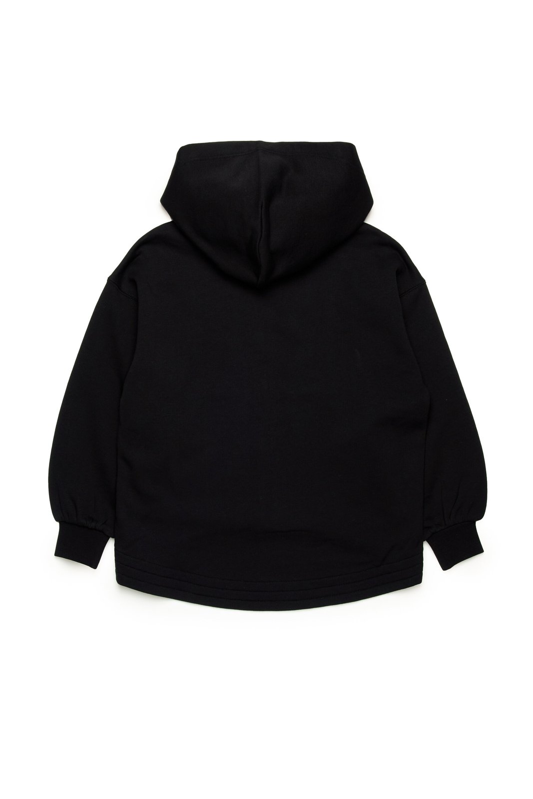 Diesel Kids Oval-D Logo Cut-Out Zipped Hoodie