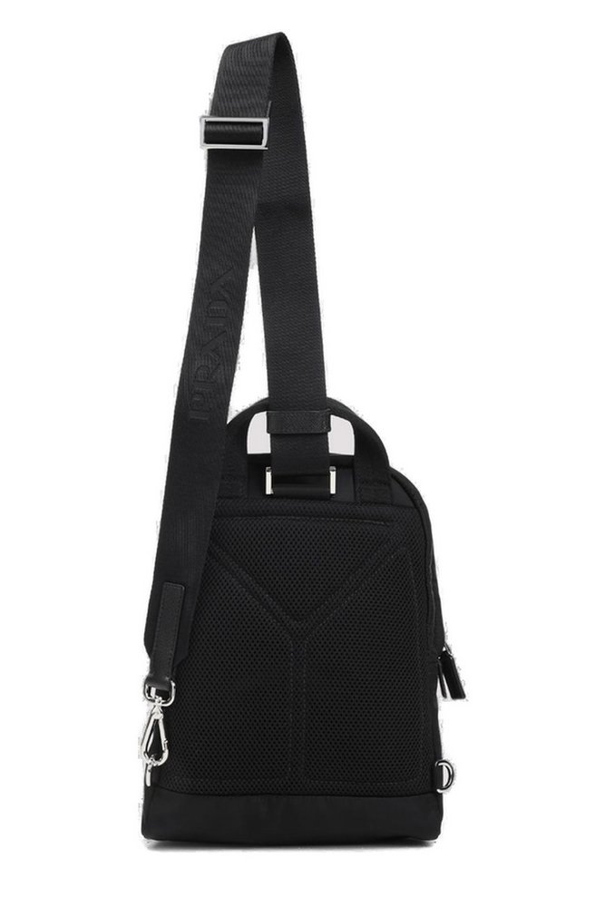 Prada Triangle-Logo Zipped Backpack – Cettire