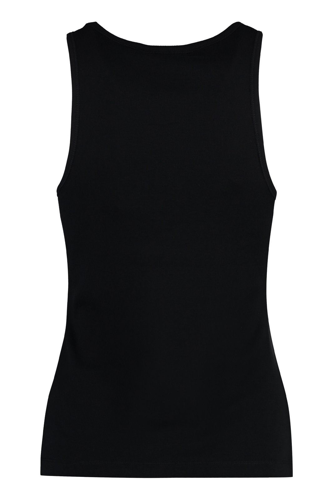 Ganni Ribbed Crewneck Tank Top