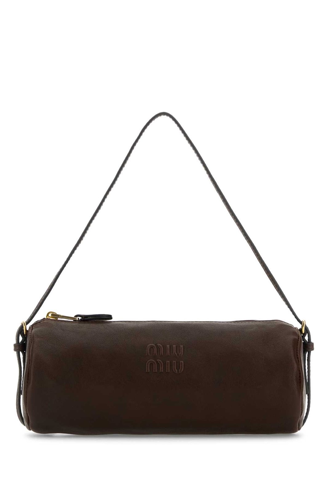 その他 miu Miu Miu Miu Miu Logo Embossed Zip-Up Shoulder Bag - Shoulder
