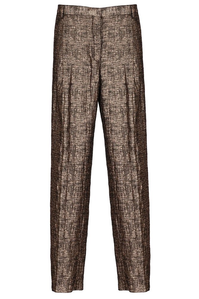 Dries Van Noten Porter Metallic Tweed Wide-Leg Pants – Cettire