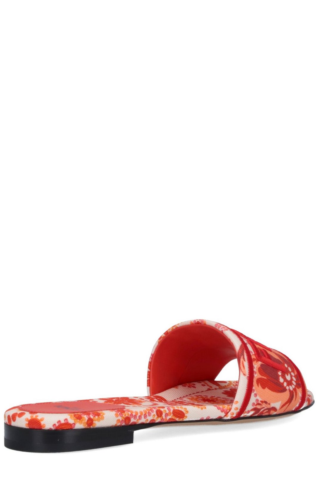 Fendi Sunshine Coral Bandana Printed Slides