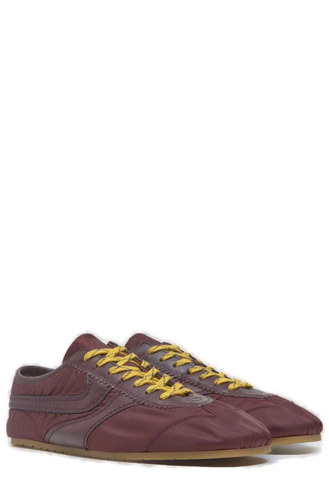 Dries Van Noten Round Toe Lace-Up Sneakers