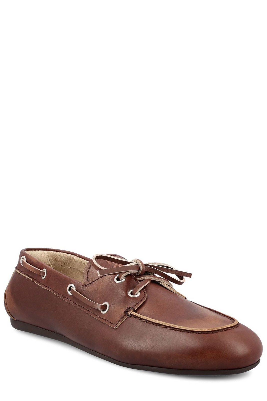 Miu Miu Bleached Slip-On Loafers – Cettire