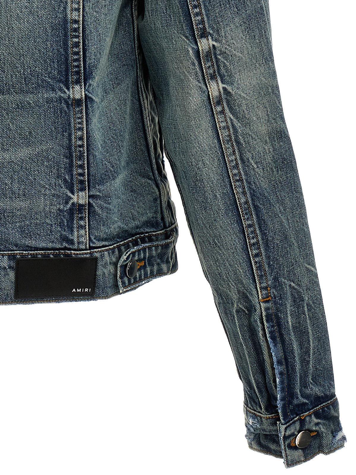 Amiri Distressed Ma Trucker Jacket – Cettire