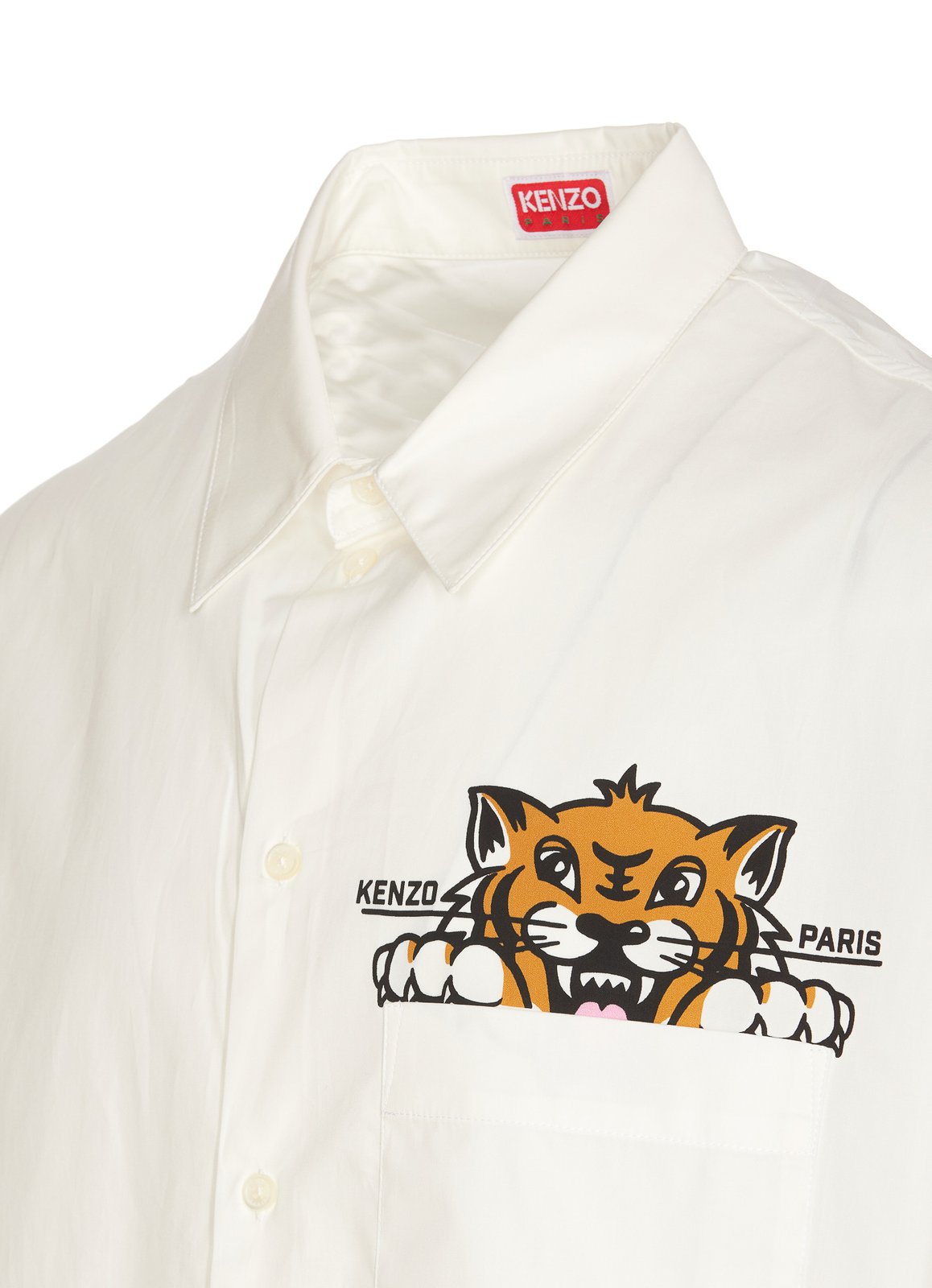 Kenzo Happy Tiger Button-Up Shirt – Cettire