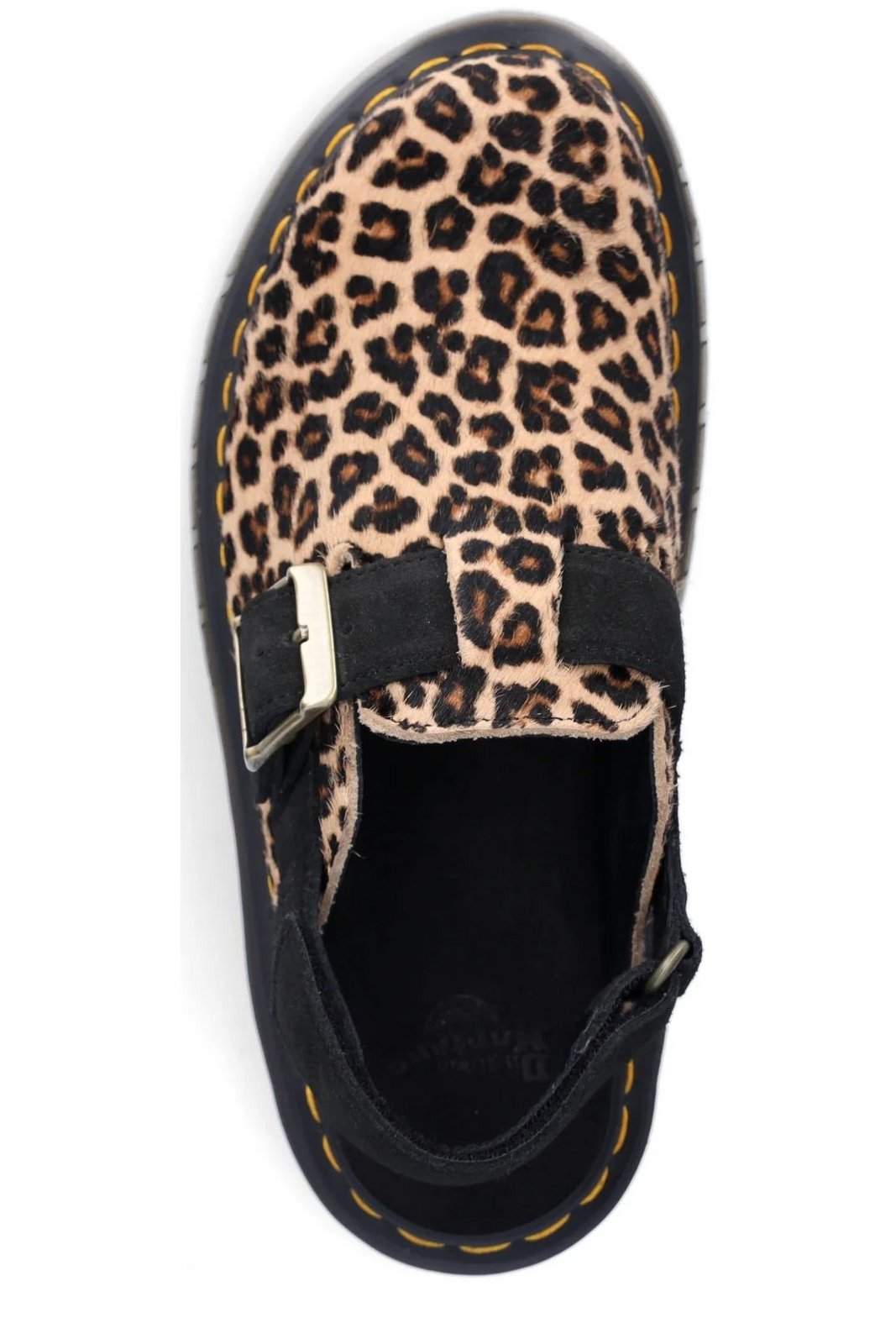 Dr. Martens Jorge II Leopard Buckle-Fastened Mules