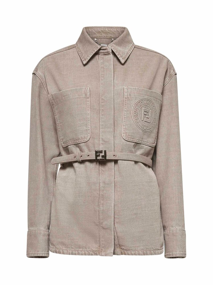Fendi Belted Waist Denim Jacket – Cettire