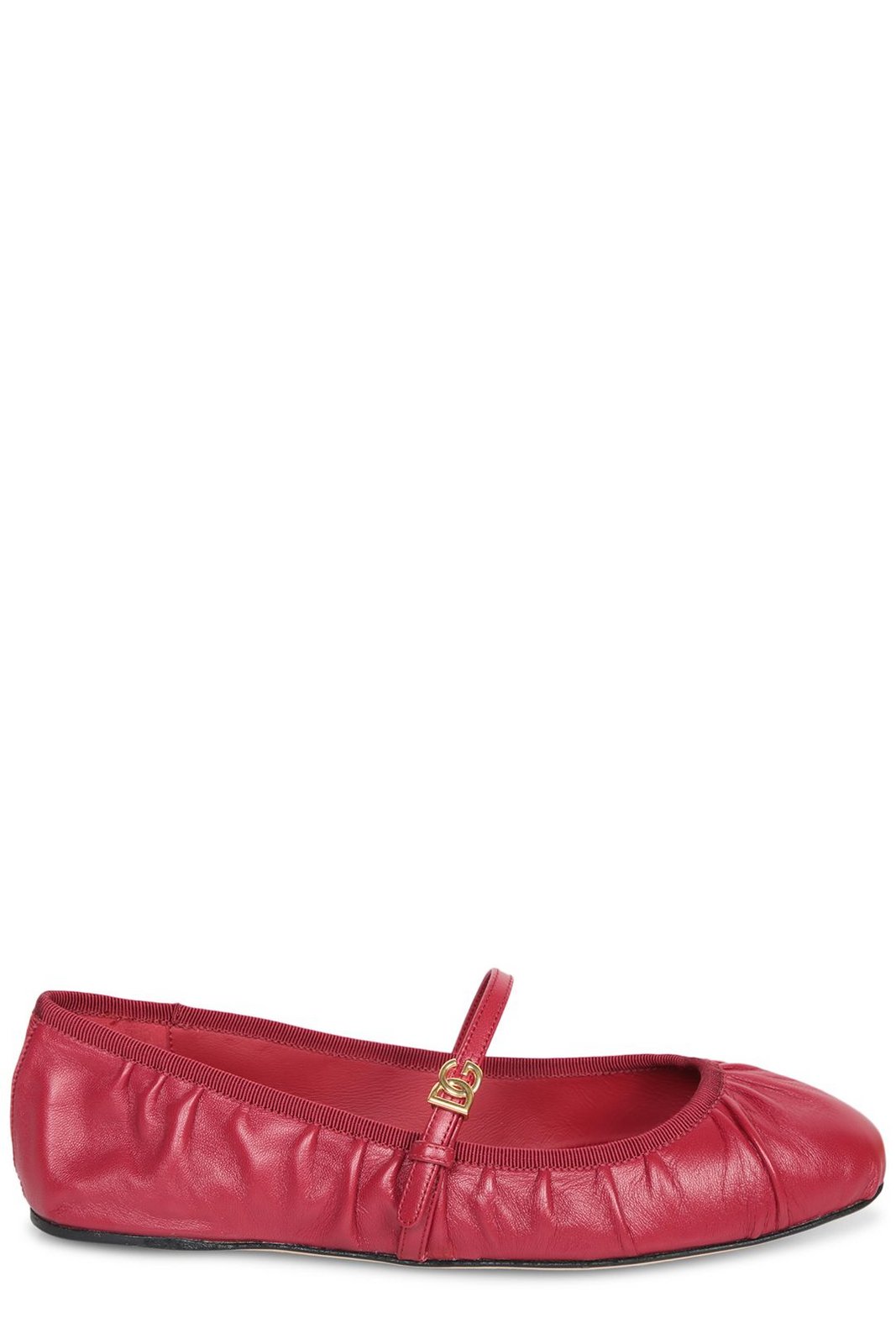 Dolce & Gabbana DG Logo Plaque Ballet Flats