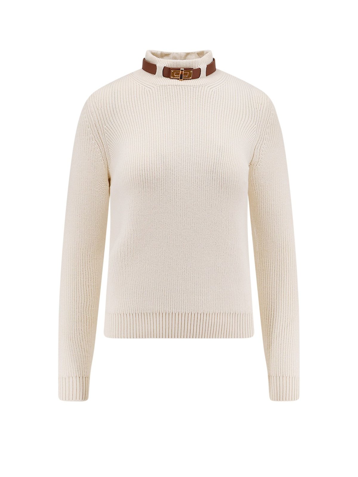 Elisabetta Franchi Strap Detailed Knitted Jumper