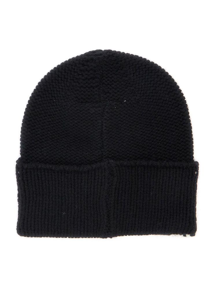 MM6 Maison Margiela Kids 인타르시아 로고 니트 모자