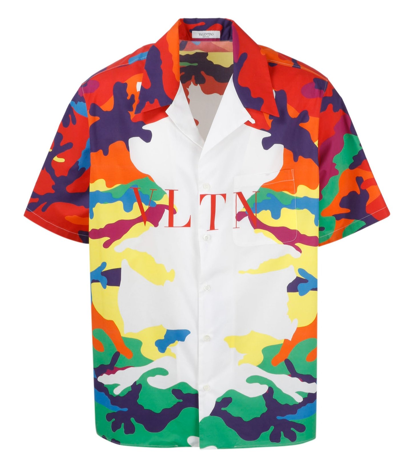 Valentino Camou7 Printed Short-Sleeve 