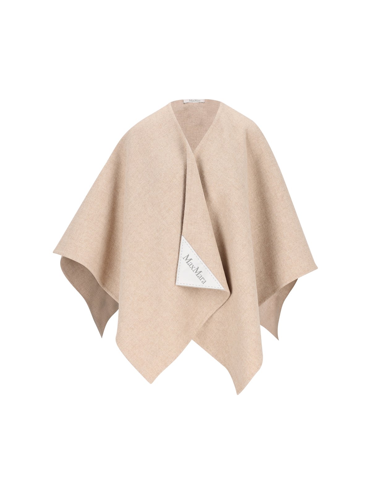 Max Mara Max Mara Serra Logo Patch Cape - Jackets - Compare