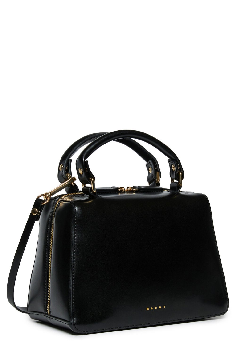 Marni Kids Logo Embossed School Bag