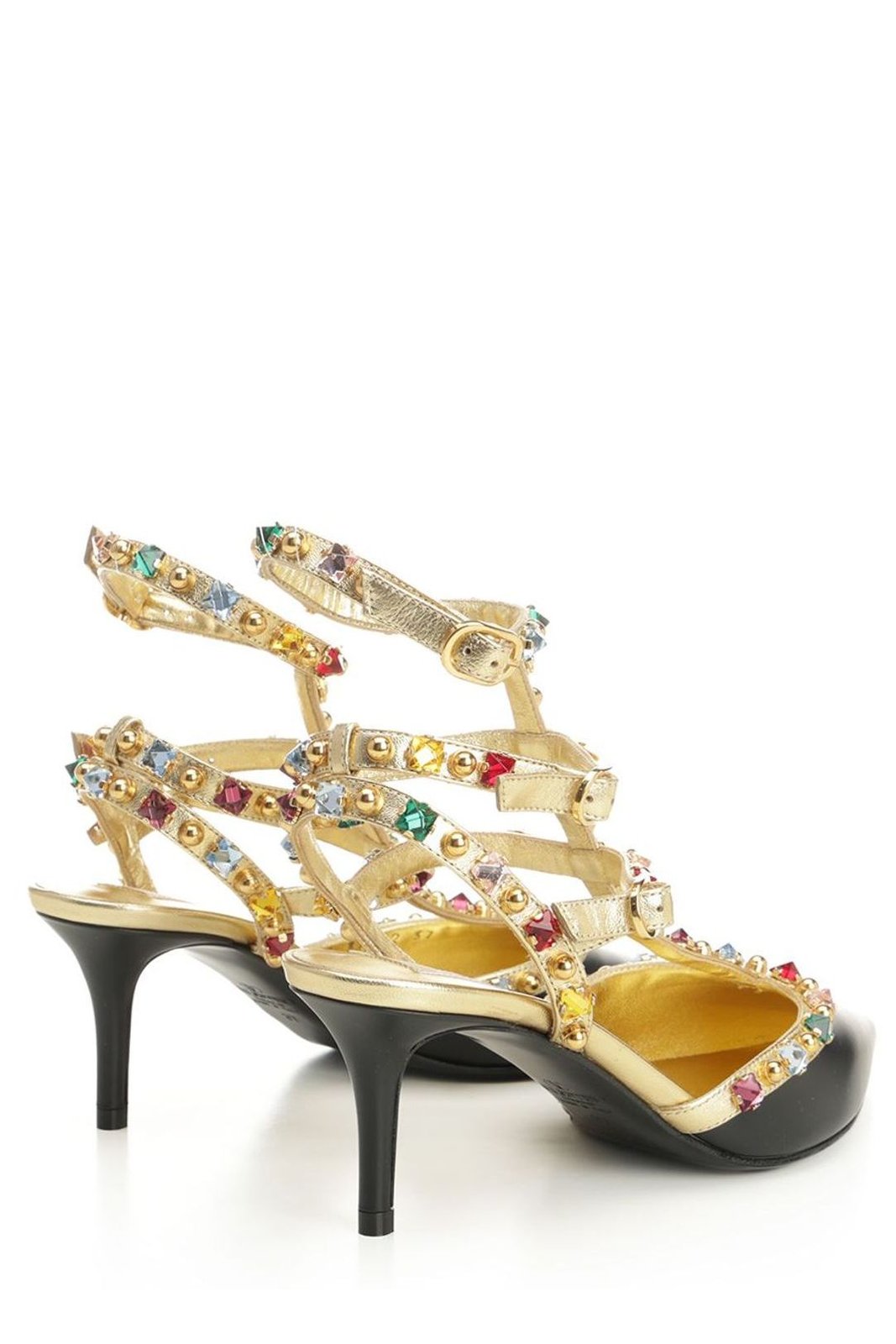 Valentino Rockstud Embellished Pointed-Toe Pumps