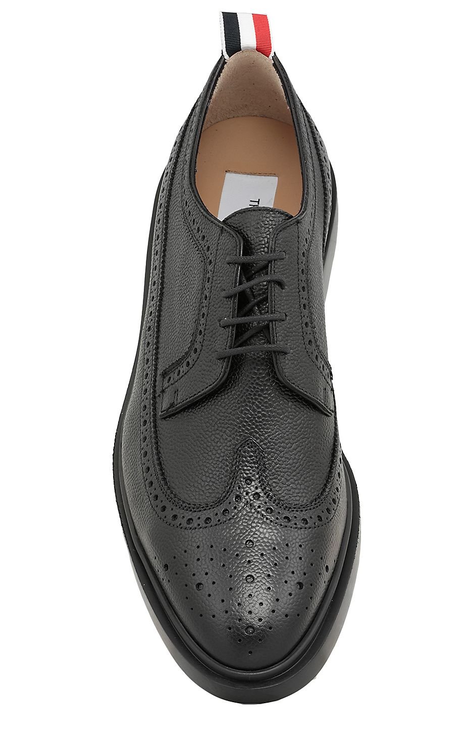 Thom Browne Longwing Almond-Toe Derby Shoes