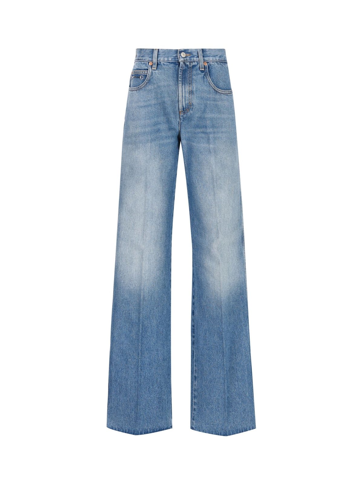 Gucci Logo Patch Wide-Leg Jeans – Cettire