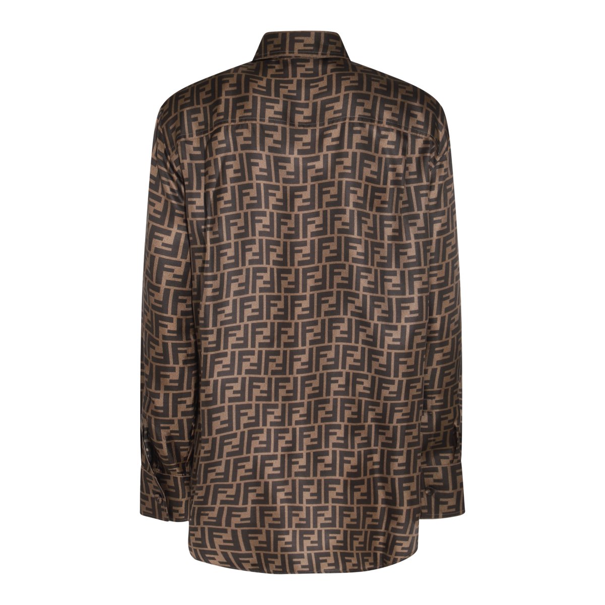 Fendi Logo Detailed Long Sleeved Shirt