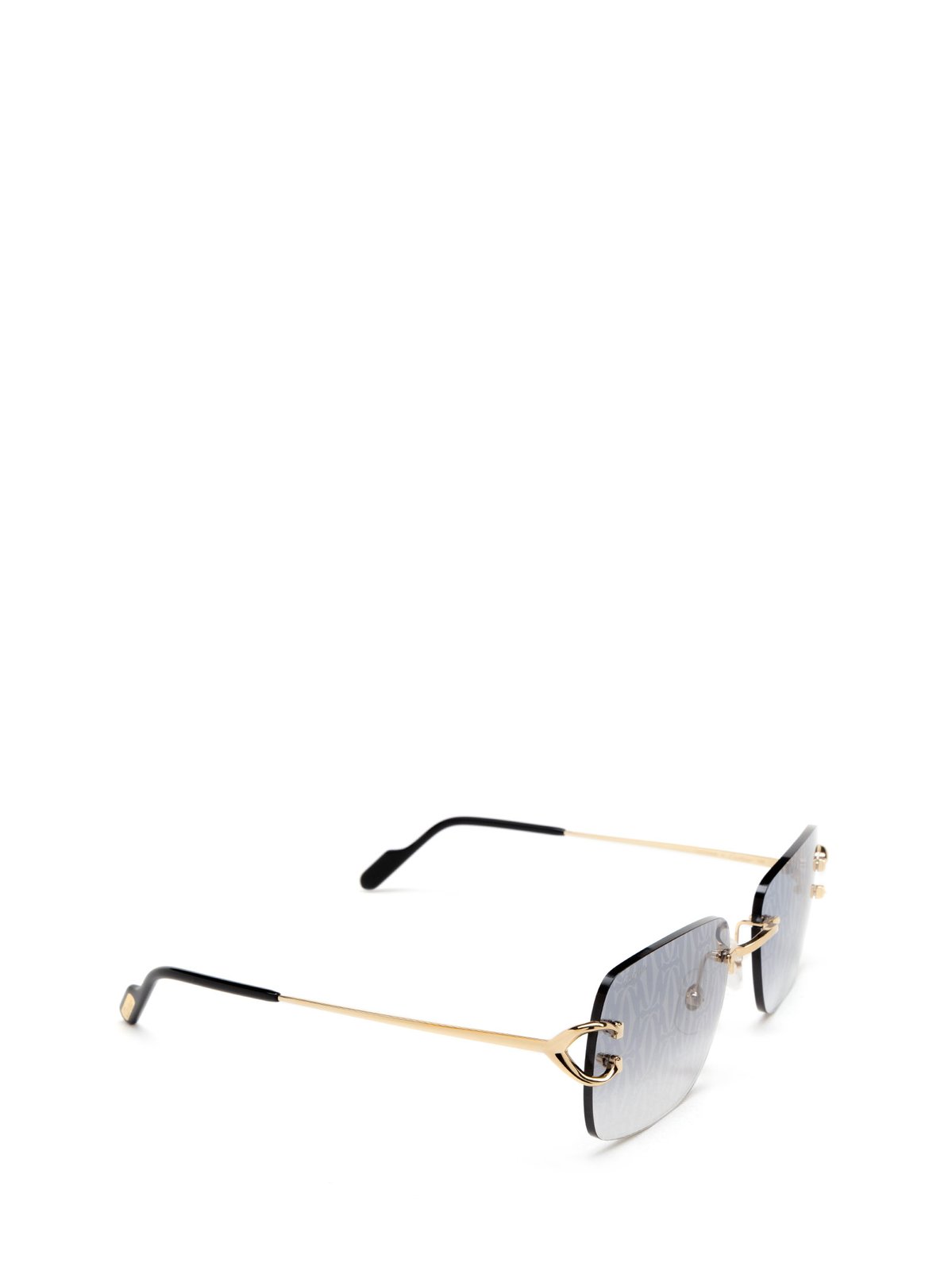 Cartier Rectangle Rimless Sunglasses
