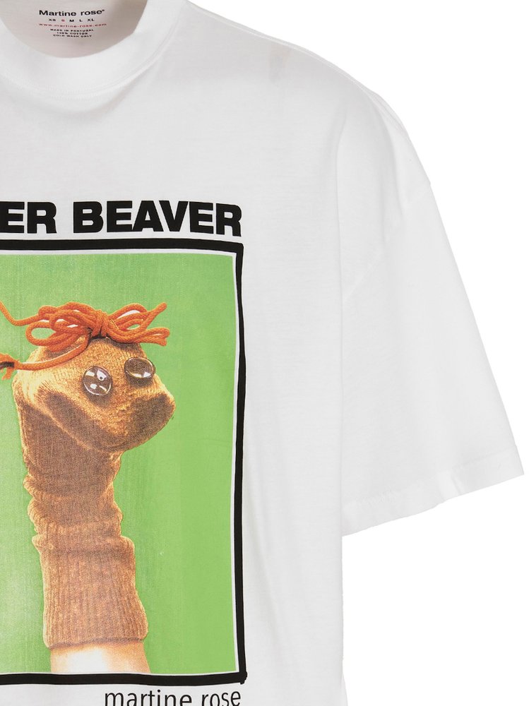EAGER BEAVER Tシャツ Martine Rose Martine Rose Eager Beaver Crewneck T-Shirt – Cettire