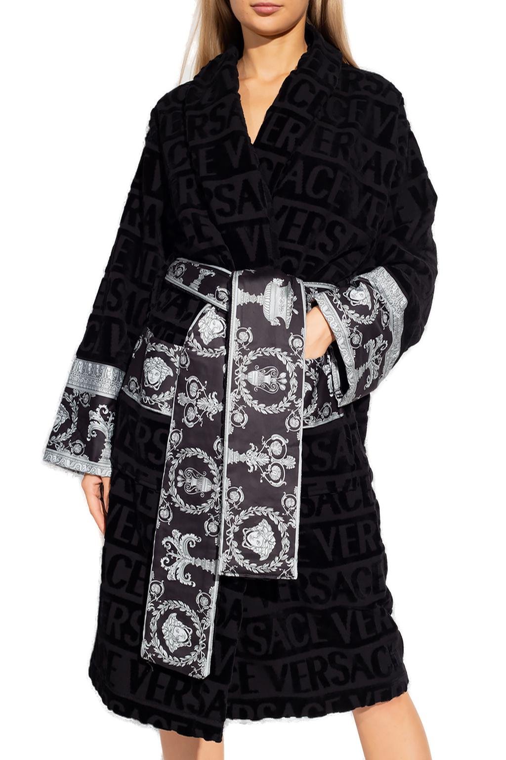 Versace I Love Baroque Belted Bathrobe