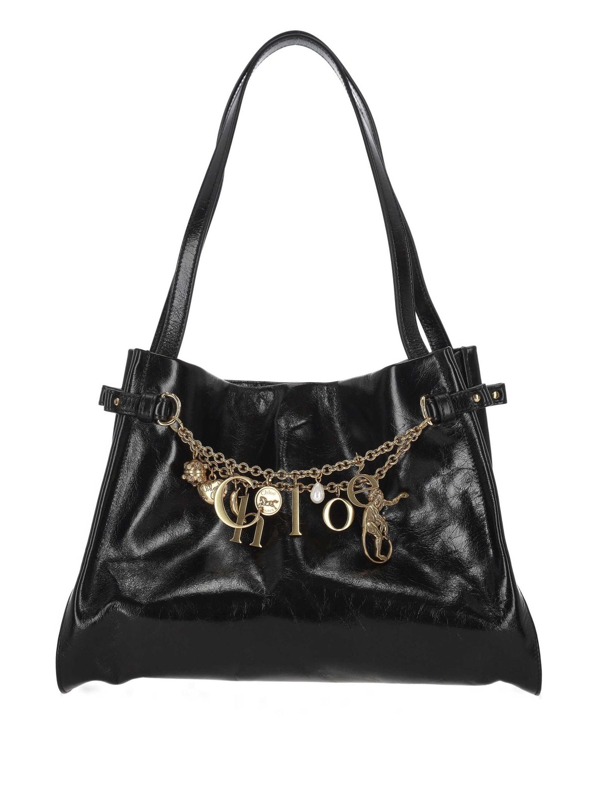 Chloé Logo Charms Hobo Bag