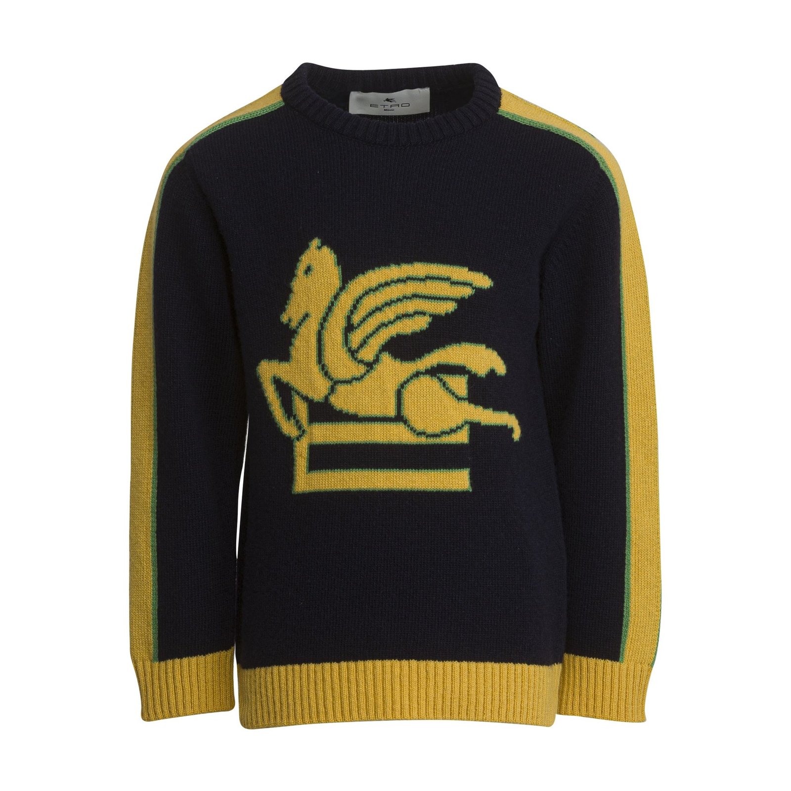 ETRO - ETRO  エトロ  ペガサス　インターシャ　ニットセーター ETRO エトロ ペガサス インターシャ ニットセーター （エトロ
