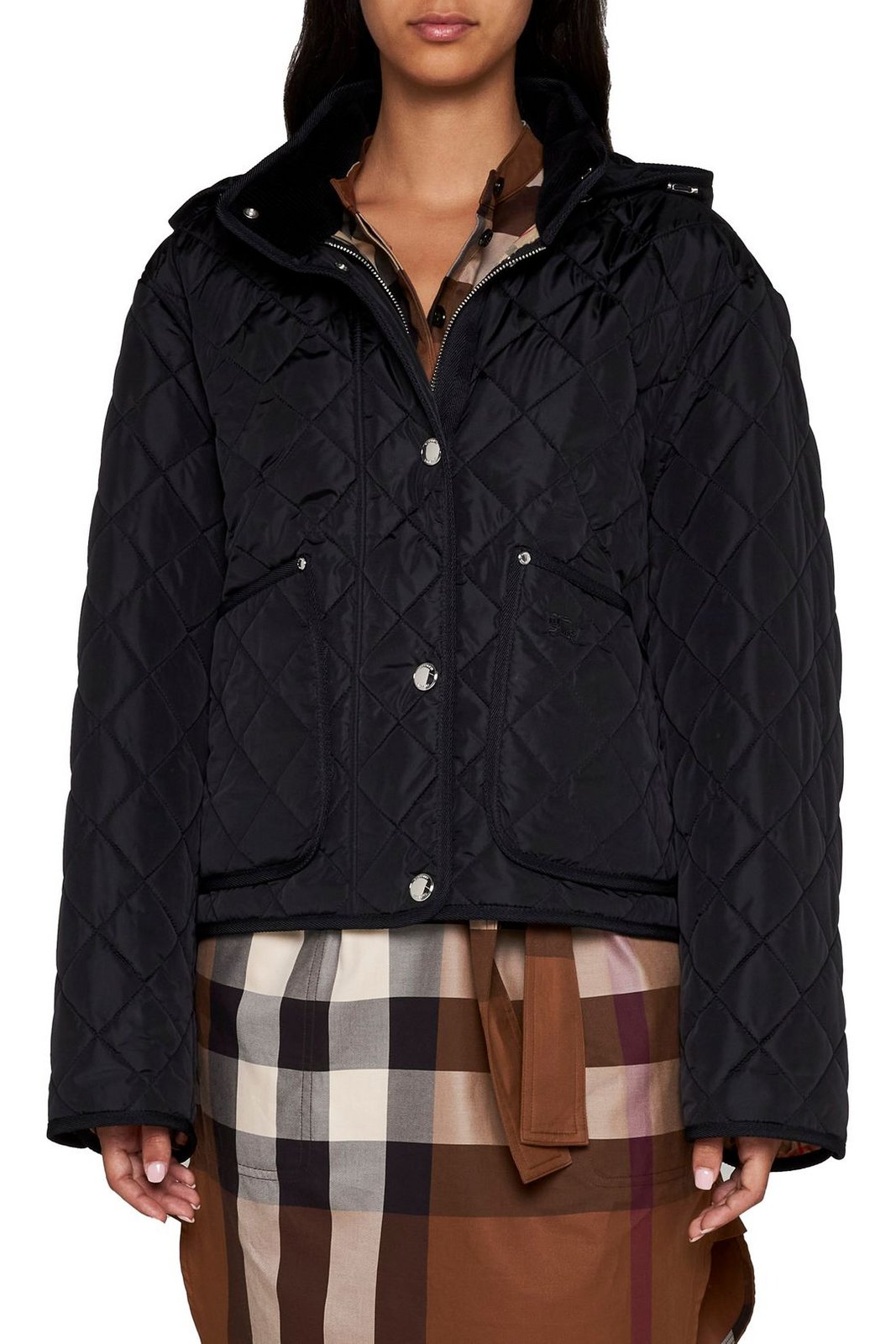Burberry Quilted Hooded Jacket