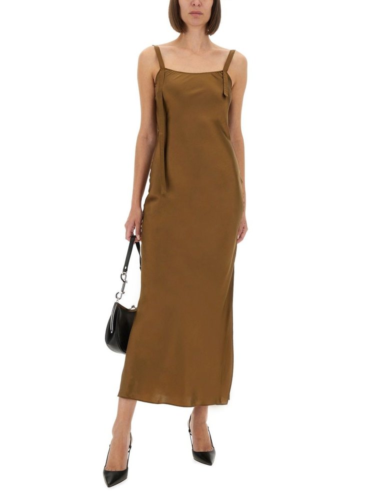 the garment catania tie-back silk maxi dress The Garment Catania Satin Maxi Dress – Cettire