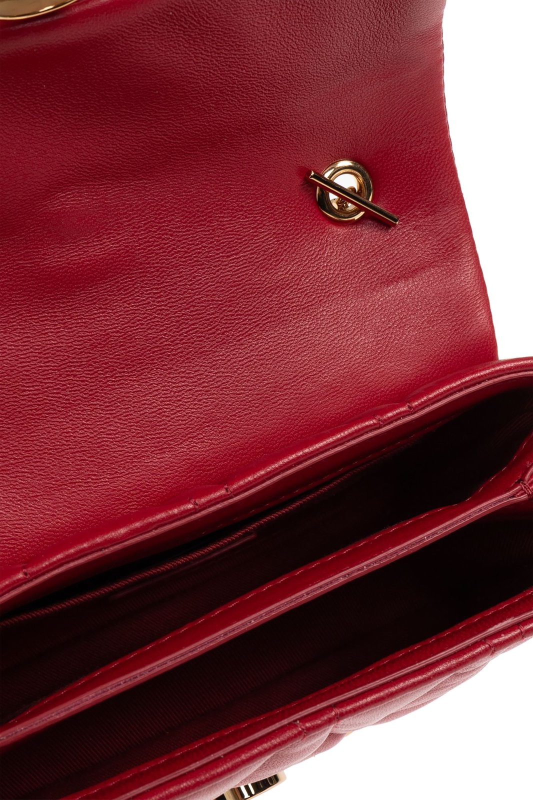 【関税&送料込】Versace Mini Borsa Kleio In Pelle Kleio Quilted Mini Bag Red | VERSACE