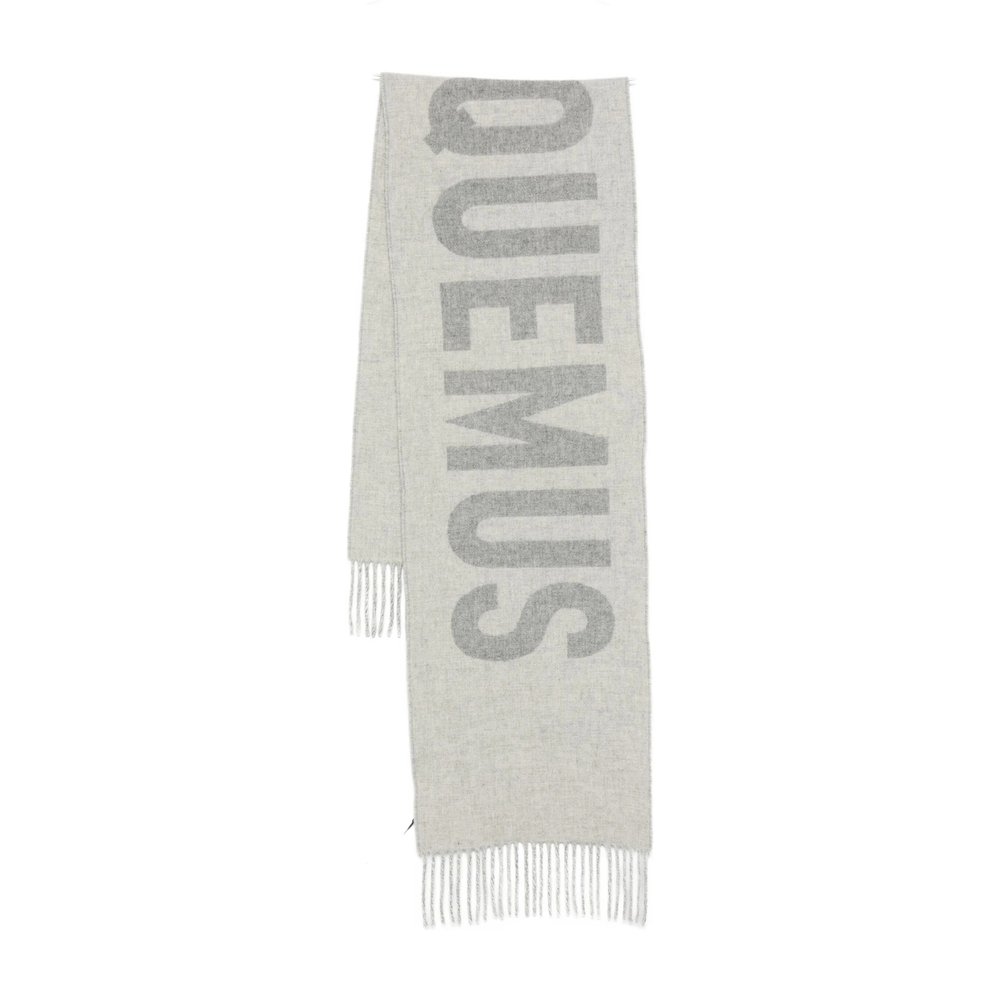 Jacquemus Logo Detailed Fringed Edge Scarf
