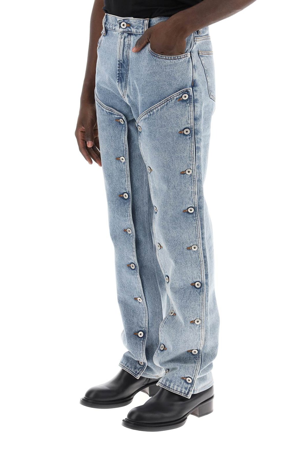 Y/Project Panelled Mid Rise Denim Jeans