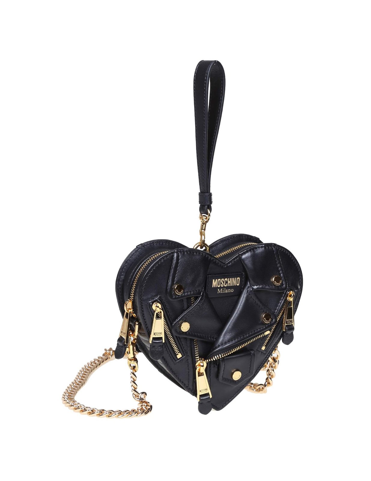 MOSCHINO ハートミニバッグ レア Moschino Moschino Small Heart Biker Bag - Handbags - Compare