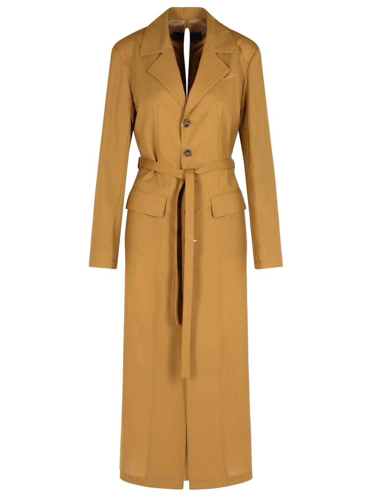 MM6 Maison Margiela Belted Long Coat – Cettire