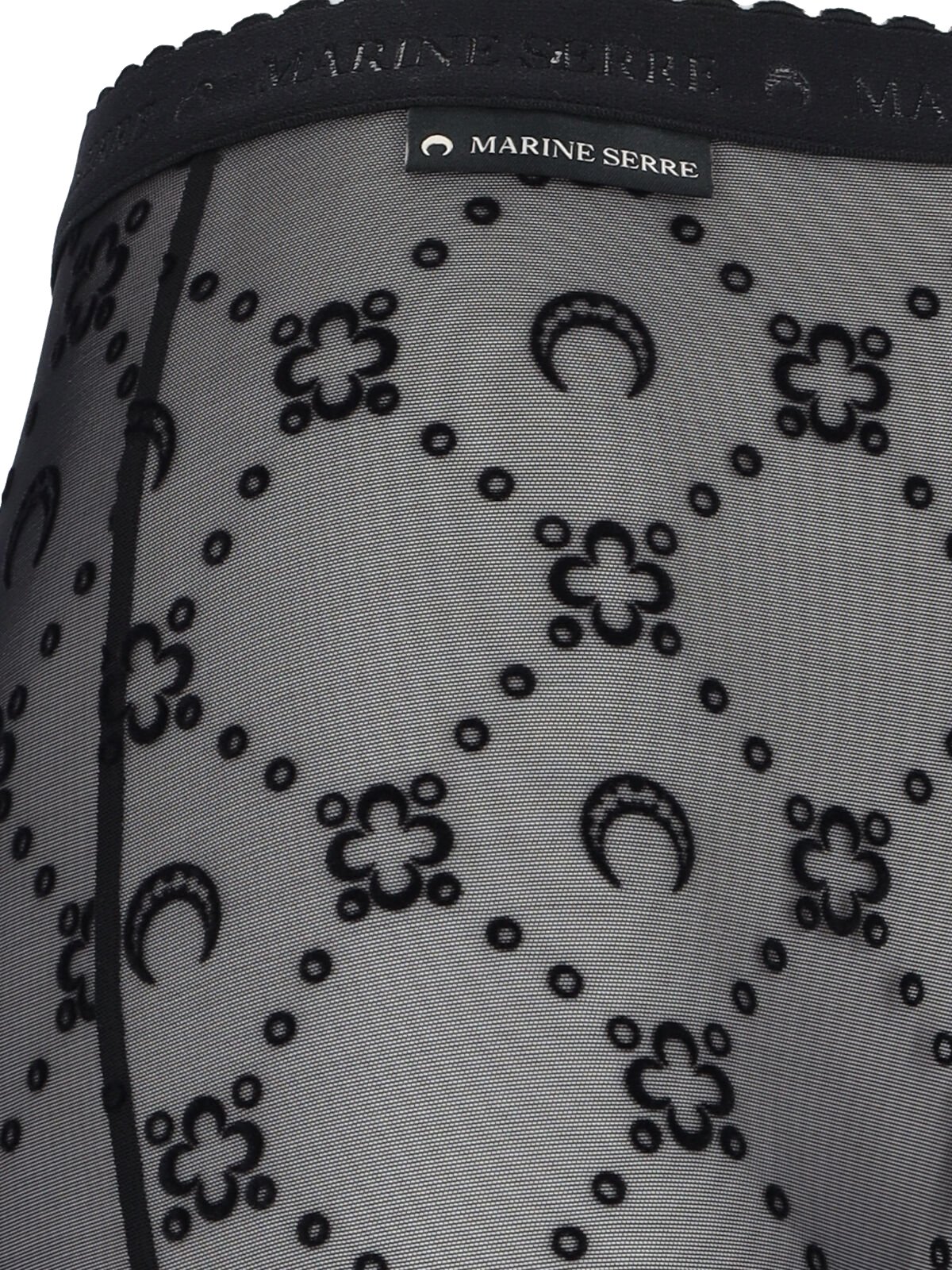 Marine Serre All-Over Moon Printed Tights