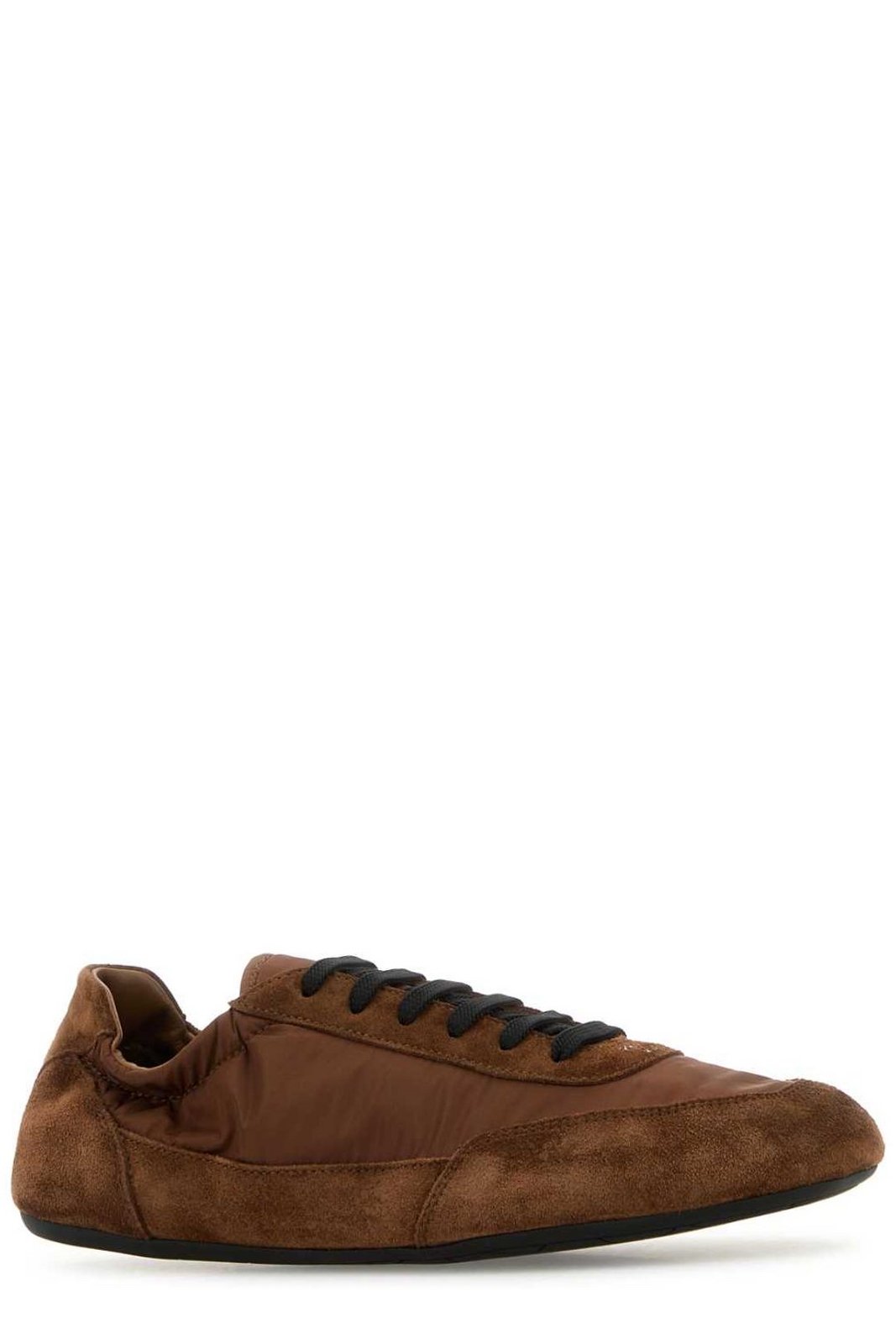 Prada Collapse Round-Toe Sneakers