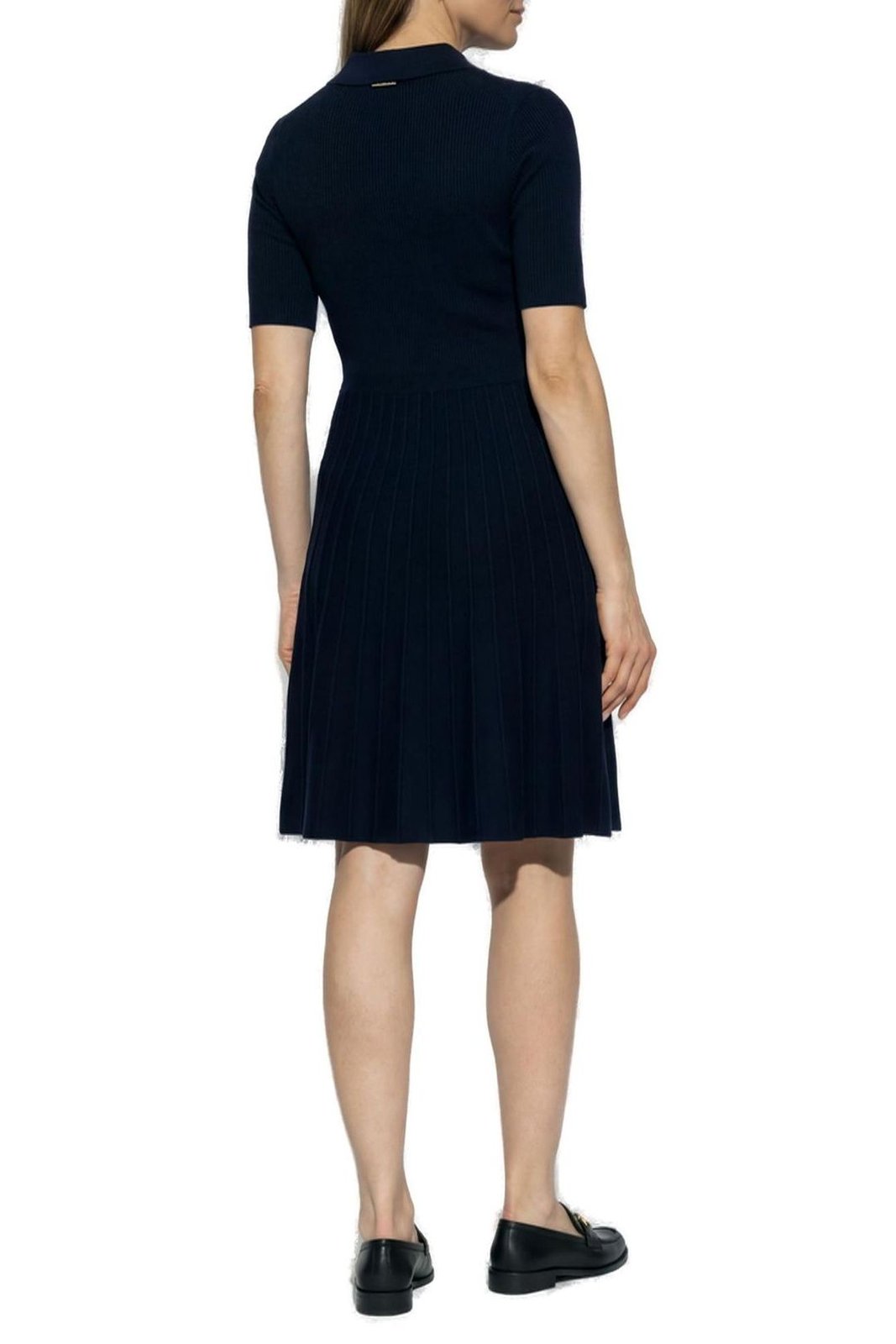 Michael Michael Kors Ribbed Stretch Knit Polo Midi Dress Cettire Michael Michael Kors Ribbed Stretch Knit Polo Midi Dress Cettire