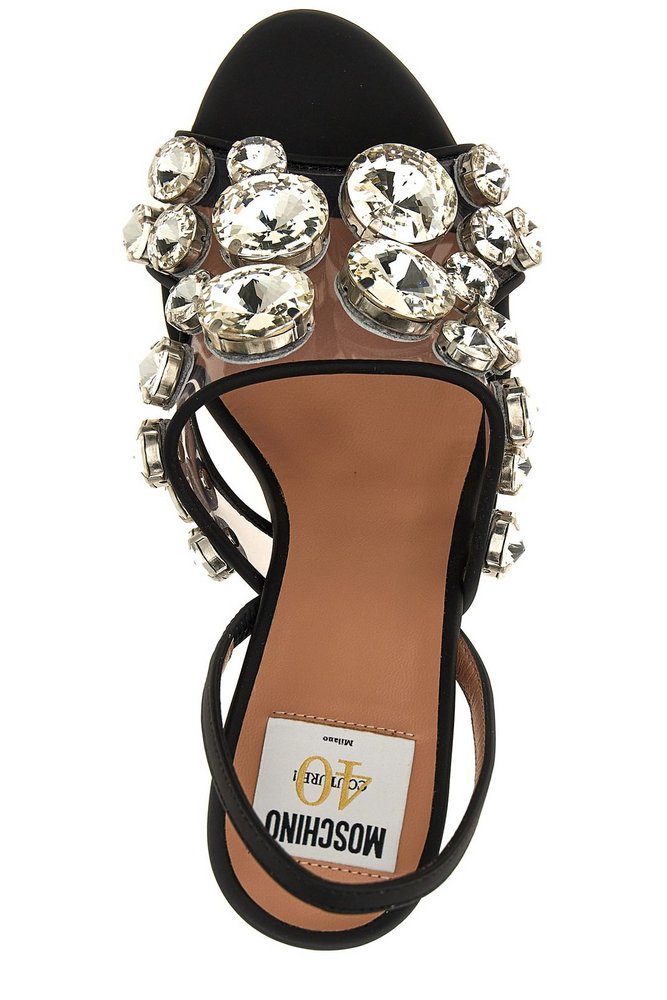Moschino Embellished Slingback Sandals – Cettire