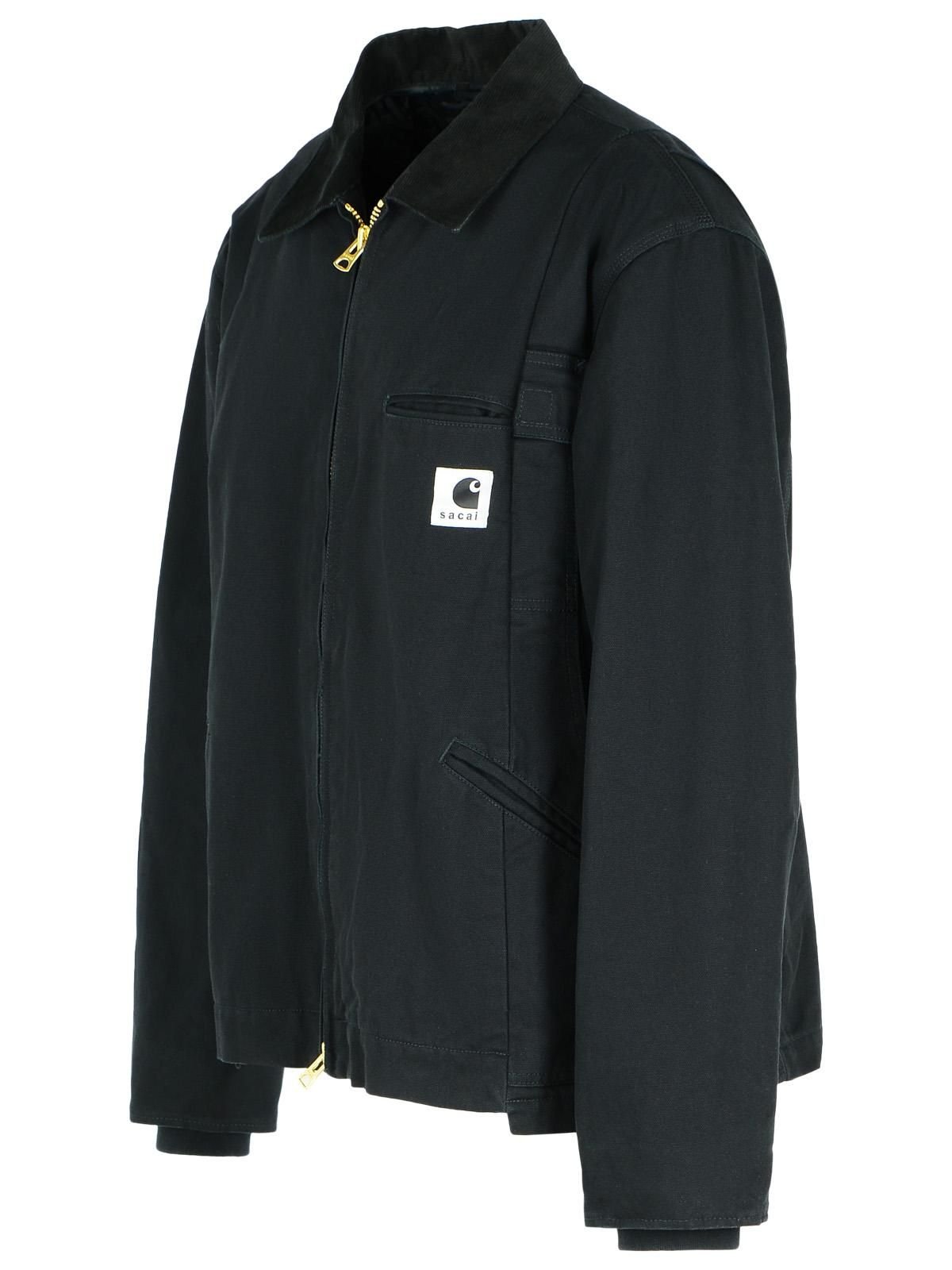 Sacai X Carhartt Logo Patch Zip-Up Jacket