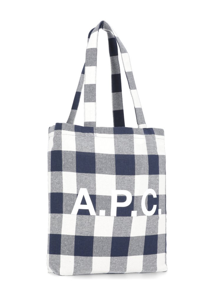 A.P.C. チェックトートバッグ A.P.C. チェック柄トートバッグ