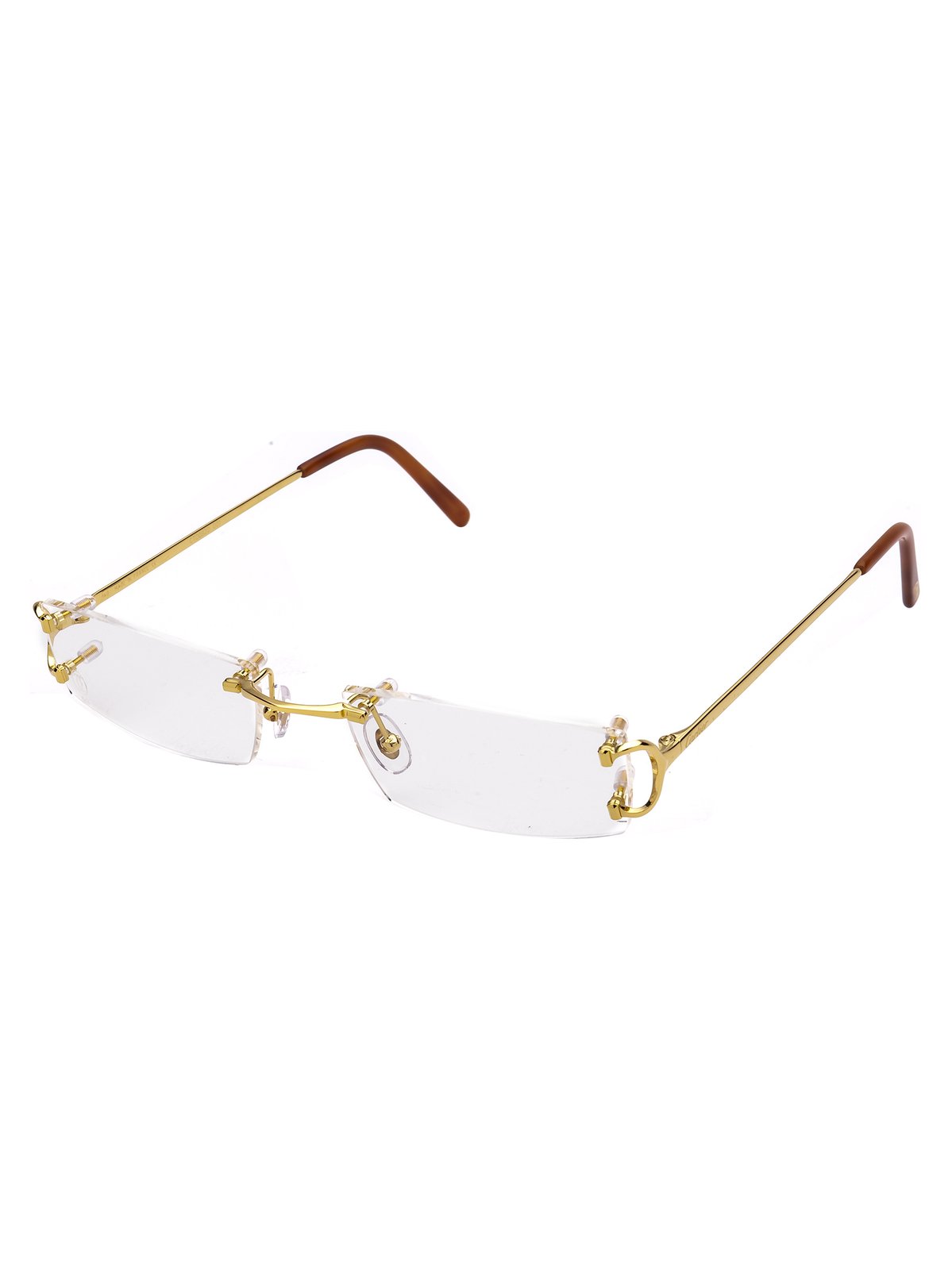 Cartier Rimless Rectangular Frame Glasses