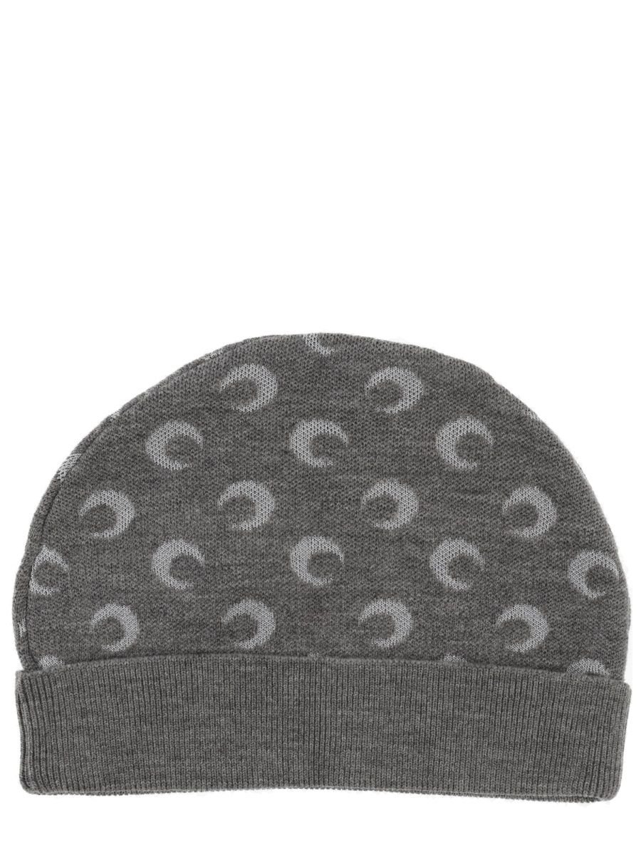 Marine Serre Moon-Printed Knitted Beanie