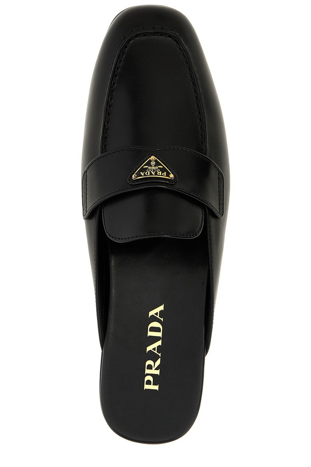 Prada Square-Toe Slip-On Mules