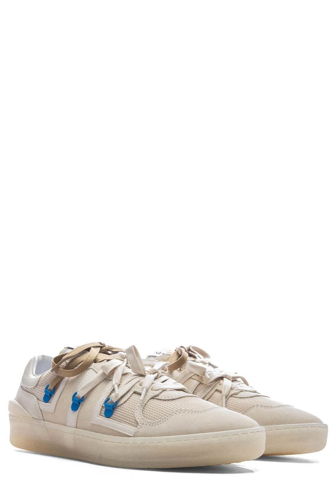 Lanvin Clay Triple-Lace Low-Top Sneakers – Cettire