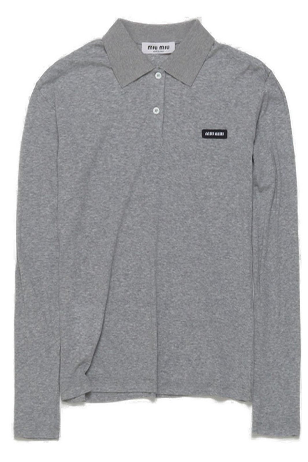 トップス miumiu polo shirt Miu Miu Striped Polo Shirt | Blue | FARFETCH