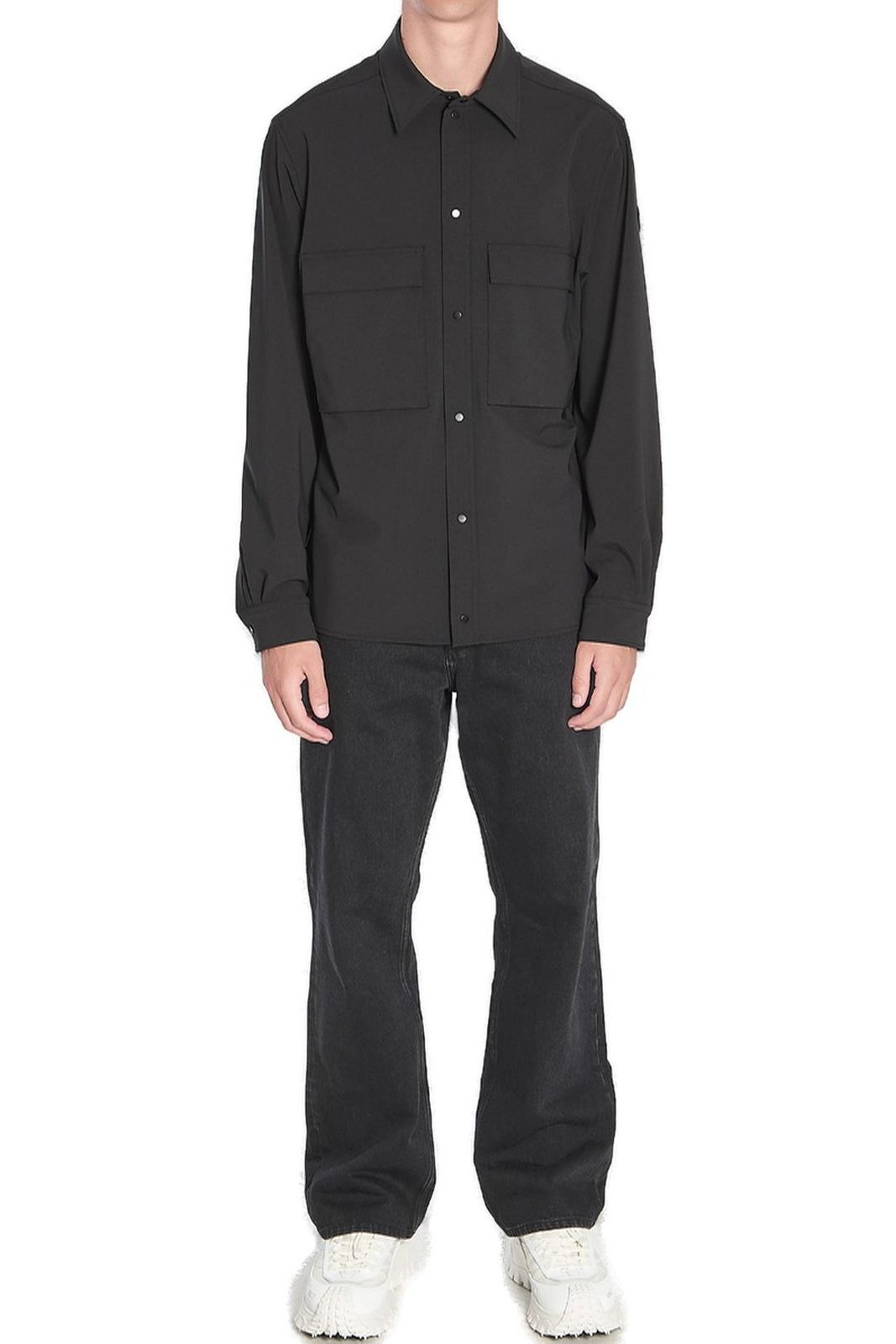Moncler Long Sleeved Button-Up Shirt