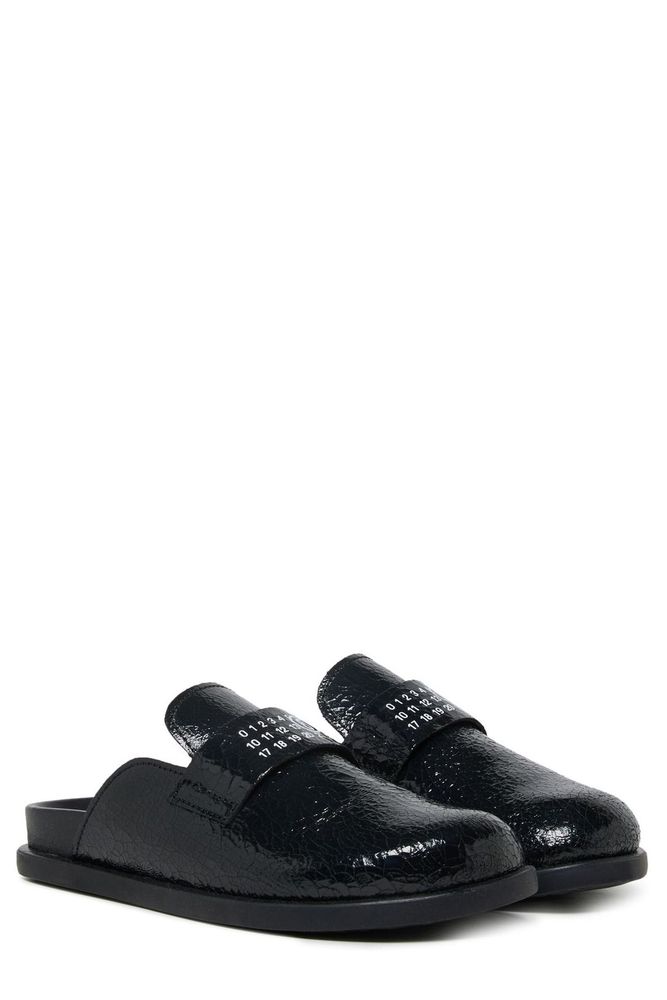 MM6 Maison Margiela Kids 라운드 토 플랫 슈즈