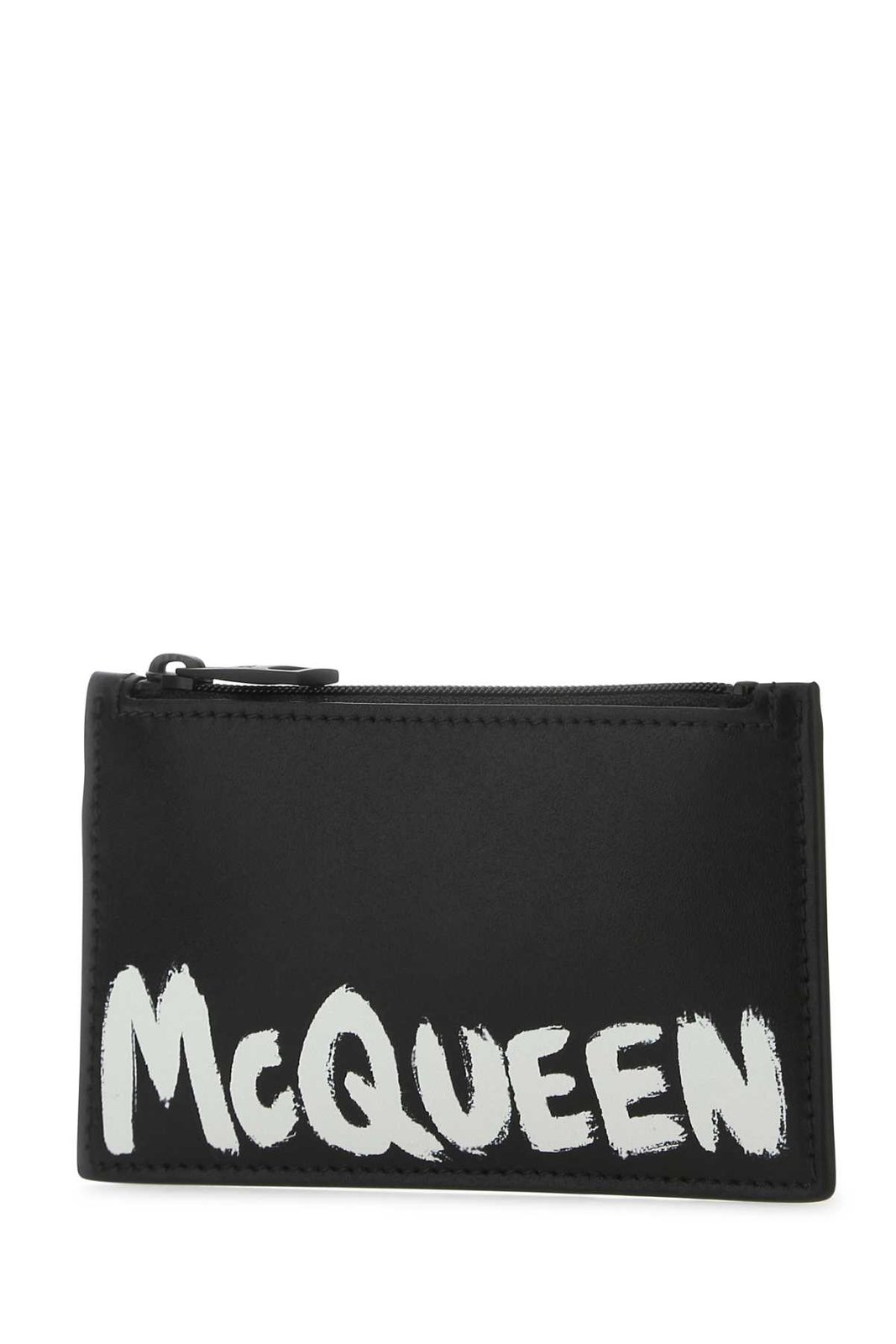 Alexander McQueen Logo Printed Card Holder