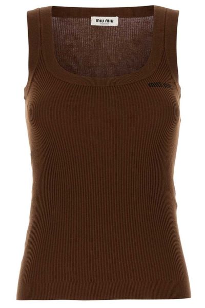 Miu Miu Layered Short-Sleeved Jumper